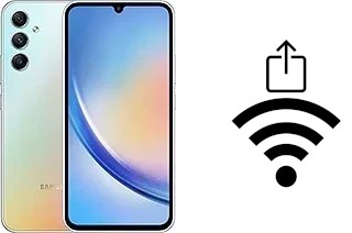 Como gerar um código QR com a senha Wifi em um Samsung Galaxy A34