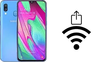 Como gerar um código QR com a senha Wifi em um Samsung Galaxy A40