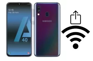 Como gerar um código QR com a senha Wifi em um Samsung Galaxy A40s