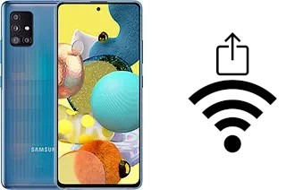 Como gerar um código QR com a senha Wifi em um Samsung Galaxy A51 5G UW