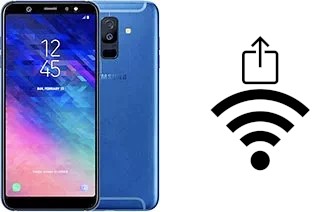 Como gerar um código QR com a senha Wifi em um Samsung Galaxy A6+ (2018)