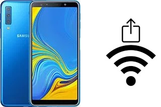 Como gerar um código QR com a senha Wifi em um Samsung Galaxy A7 (2018)