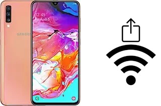 Como gerar um código QR com a senha Wifi em um Samsung Galaxy A70