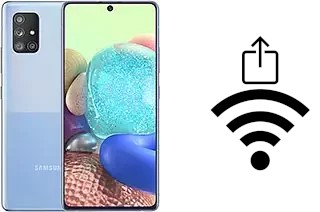 Como gerar um código QR com a senha Wifi em um Samsung Galaxy A71 5G