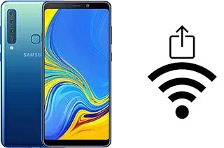 Como gerar um código QR com a senha Wifi em um Samsung Galaxy A9 (2018)