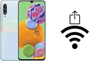 Como gerar um código QR com a senha Wifi em um Samsung Galaxy A90 5G