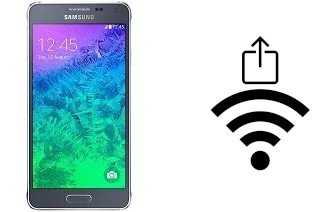 Como gerar um código QR com a senha Wifi em um Samsung Galaxy Alpha