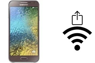 Como gerar um código QR com a senha Wifi em um Samsung Galaxy E5