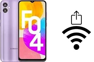 Como gerar um código QR com a senha Wifi em um Samsung Galaxy F04