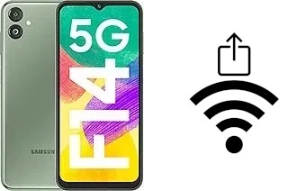 Como gerar um código QR com a senha Wifi em um Samsung Galaxy F14