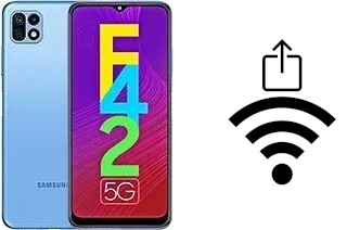 Como gerar um código QR com a senha Wifi em um Samsung Galaxy F42 5G