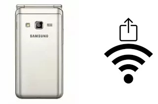 Como gerar um código QR com a senha Wifi em um Samsung Galaxy Folder 2