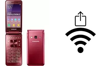 Como gerar um código QR com a senha Wifi em um Samsung Galaxy Folder2