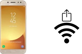 Como gerar um código QR com a senha Wifi em um Samsung Galaxy J5 Pro