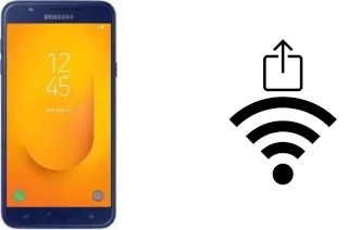 Como gerar um código QR com a senha Wifi em um Samsung Galaxy J7 Duo (2018)