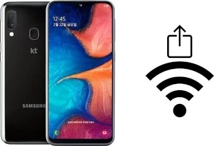 Como gerar um código QR com a senha Wifi em um Samsung Galaxy Jean2