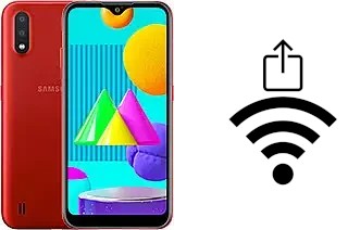 Como gerar um código QR com a senha Wifi em um Samsung Galaxy M01