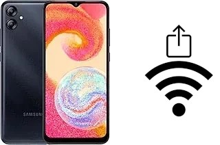 Como gerar um código QR com a senha Wifi em um Samsung Galaxy M04