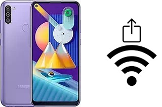 Como gerar um código QR com a senha Wifi em um Samsung Galaxy M11