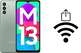 Como gerar um código QR com a senha Wifi em um Samsung Galaxy M13 (India)