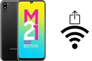 Como gerar um código QR com a senha Wifi em um Samsung Galaxy M21 2021