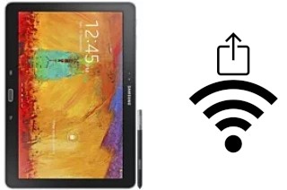 Como gerar um código QR com a senha Wifi em um Samsung Galaxy Note 10.1 (2014)