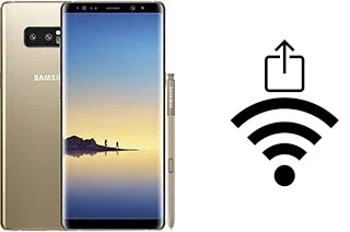 Como gerar um código QR com a senha Wifi em um Samsung Galaxy Note8