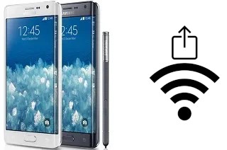 Como gerar um código QR com a senha Wifi em um Samsung Galaxy Note Edge