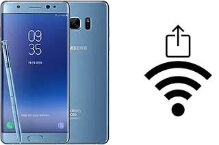 Como gerar um código QR com a senha Wifi em um Samsung Galaxy Note FE