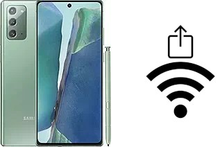 Como gerar um código QR com a senha Wifi em um Samsung Galaxy Note20 5G