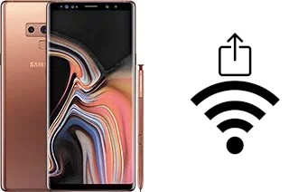 Como gerar um código QR com a senha Wifi em um Samsung Galaxy Note9