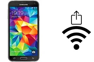 Como gerar um código QR com a senha Wifi em um Samsung Galaxy S5 Duos