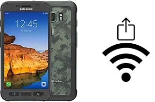 Como gerar um código QR com a senha Wifi em um Samsung Galaxy S7 active