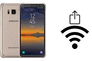 Como gerar um código QR com a senha Wifi em um Samsung Galaxy S8 Active