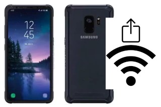 Como gerar um código QR com a senha Wifi em um Samsung Galaxy S9 Active