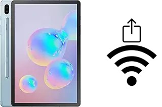 Como gerar um código QR com a senha Wifi em um Samsung Galaxy Tab S6