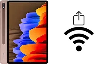 Como gerar um código QR com a senha Wifi em um Samsung Galaxy Tab S7+