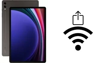 Como gerar um código QR com a senha Wifi em um Samsung Galaxy Tab S9+