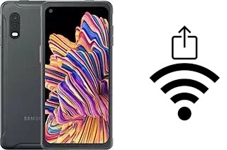 Como gerar um código QR com a senha Wifi em um Samsung Galaxy Xcover Pro