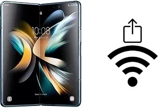 Como gerar um código QR com a senha Wifi em um Samsung Galaxy Z Fold4