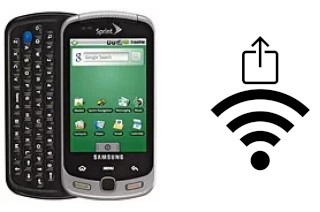 Como gerar um código QR com a senha Wifi em um Samsung M900 Moment