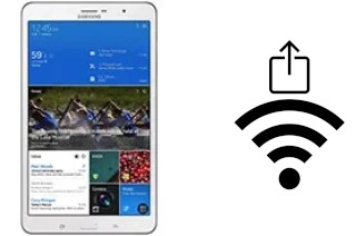 Como gerar um código QR com a senha Wifi em um Samsung Galaxy Tab Pro 8.4