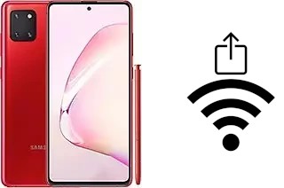 Como gerar um código QR com a senha Wifi em um Samsung Galaxy Note10 Lite