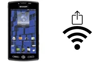 Como gerar um código QR com a senha Wifi em um Sharp Aquos SH80F