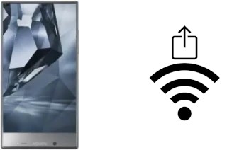 Como gerar um código QR com a senha Wifi em um Sharp Aquos Crystal X