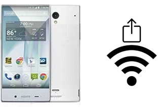 Como gerar um código QR com a senha Wifi em um Sharp Aquos Crystal