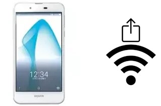 Como gerar um código QR com a senha Wifi em um Sharp Aquos L