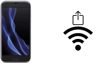 Como gerar um código QR com a senha Wifi em um Sharp Aquos R