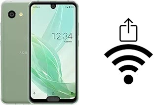 Como gerar um código QR com a senha Wifi em um Sharp Aquos R2 compact