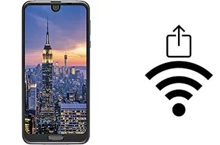 Como gerar um código QR com a senha Wifi em um Sharp Aquos R2